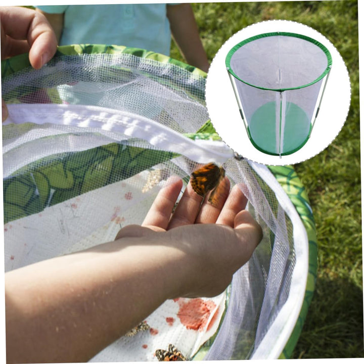 Yardwe Schmetterlingskäfig Tragbarer Käfig Für Schmetterlingszucht Hochtransparenter Netzkäfig 30x60