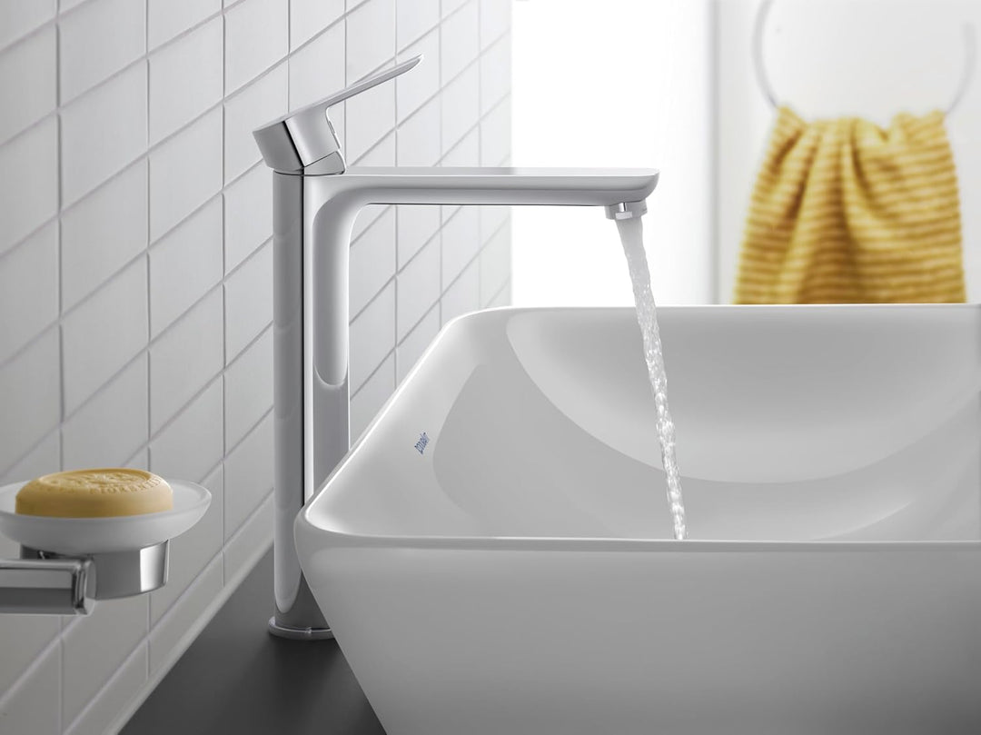 Duravit D-Code Waschtischarmatur, Grösse XL (Auslauf Höhe 295 mm), energiesparende Waschbecken Armat