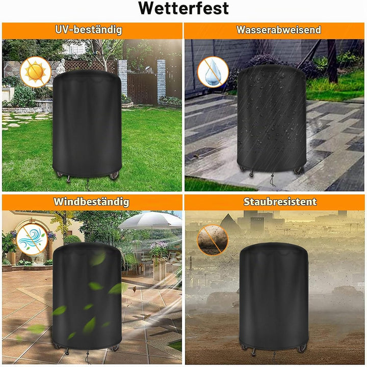 Abdeckung für Weber Kugelgrill 47cm Abdeckhaube Grill 47 cm, 500D Oxford Wasserdicht Winddicht Hülle