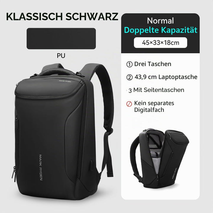 MARK RYDEN Grosse Kapazität Laptop Rucksack mit USB 17.3 Zoll/15.6 Zoll für Männer Multifunktionsruc
