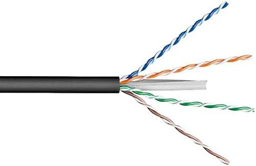 Goobay 57293 CAT 6 Outdoor Netzwerkkabel, U/UTP, Schwarz