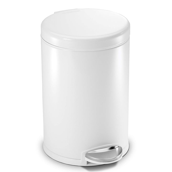 simplehuman CW1853CB 4,5 Liter, kleiner runder Treteimer, kleiner Mülleimer Bad Badezimmer Büro Schl