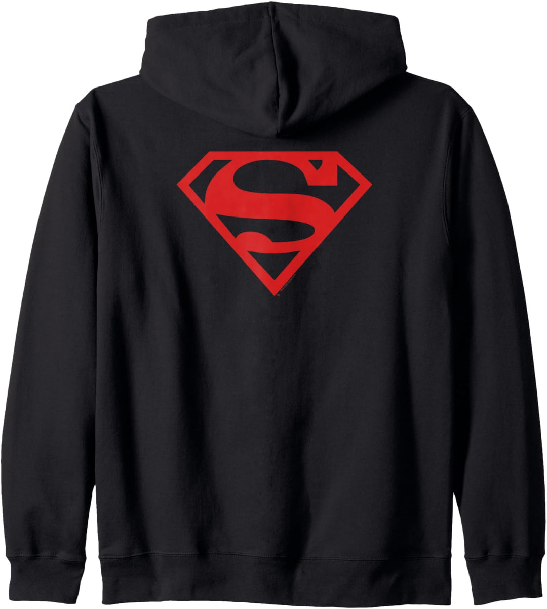 Superman Red on Black Shield Kapuzenjacke