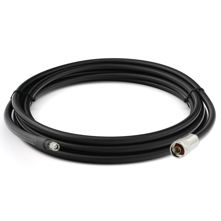 12m RP-SMA Stecker auf N Stecker Koaxialkabel – 12 Meter 8D-FB Ultra-Verlustarmes Ø11.1mm Verlängeru
