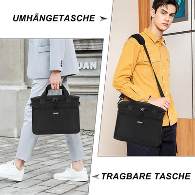 CALIYO Lunchtasche, Kühltasche, Kühltasche Faltbar für Männer Frauen Isolierte Tasche mit Reissversc