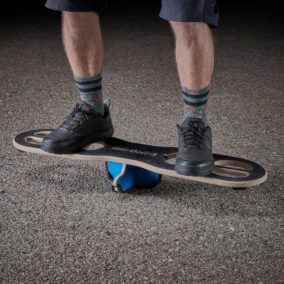 MTB Hopper CORE Balance Board aus Holz für Liegestütz und Oberkörpertraining – Balance Trainer mit G