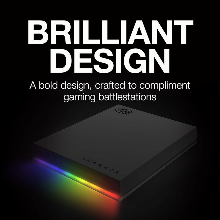 Seagate FireCuda Gaming HDD 1TB, tragbare externe Festplatte, PC Gaming, USB 3/2, inkl. 3 Jahre Resc
