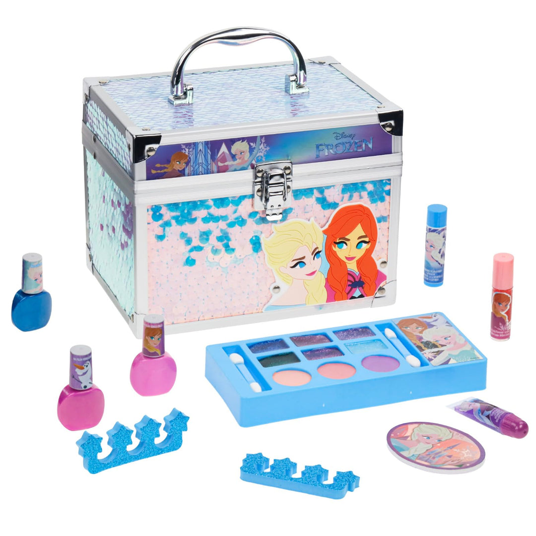 Disney Frozen Kinderschminke Set | Mädchen Make-up Set mit Lipgloss, Nagellack und mehr | Geburtstag