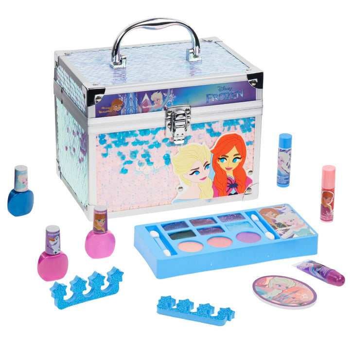 Disney Frozen Kinderschminke Set | Mädchen Make-up Set mit Lipgloss, Nagellack und mehr | Geburtstag