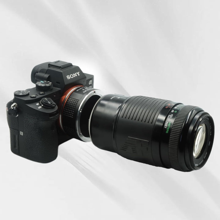PHOLSY Objektivadapter Manueller Fokus für Canon EOS EF EF-S Objektiv auf Sony E Kameragehäuse für A