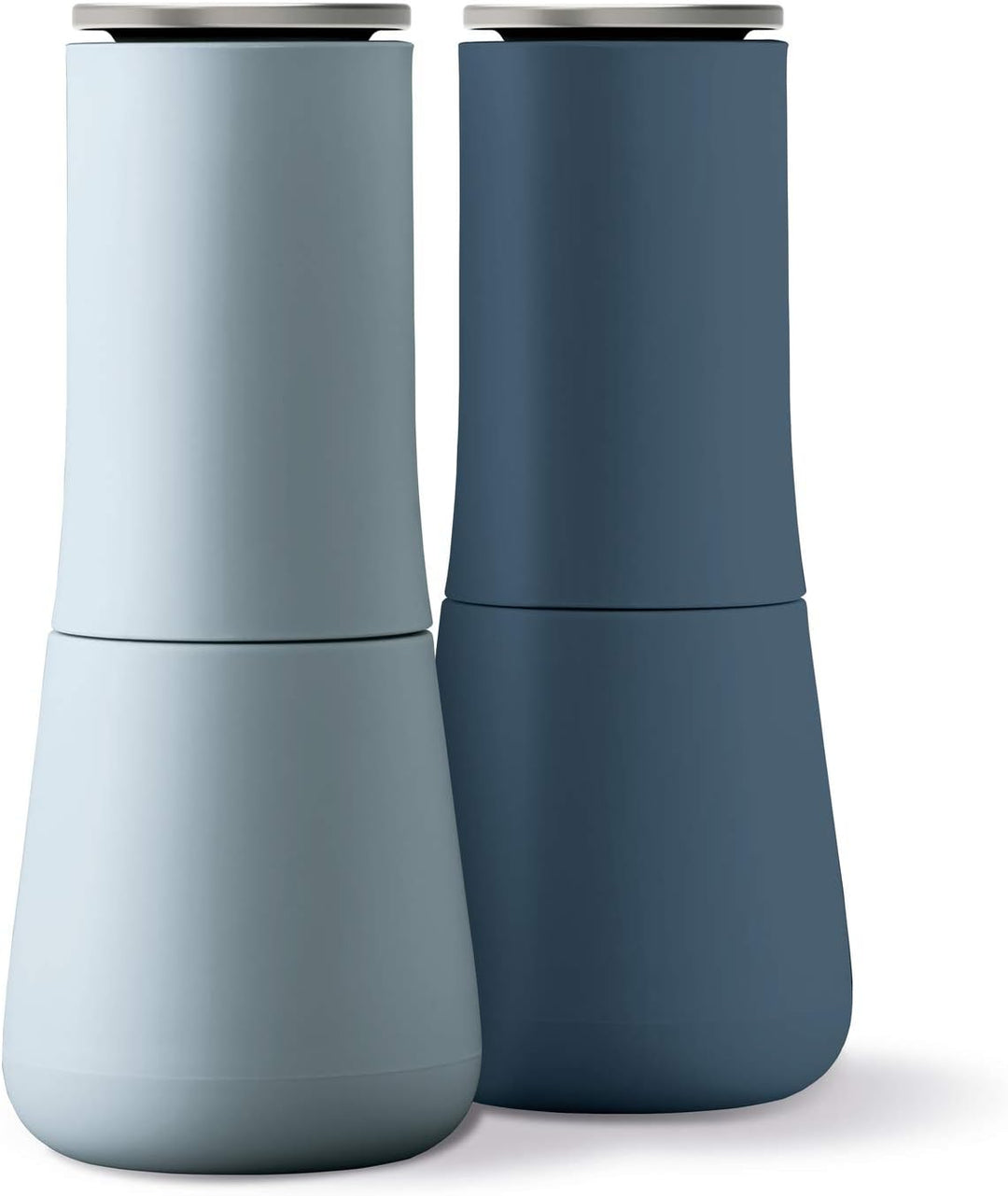 Joseph Joseph Milltop Krümelfrei schmutzfrei Salz- und Pfeffermühlen-Set Blau, Keramikmühle Blau Paa