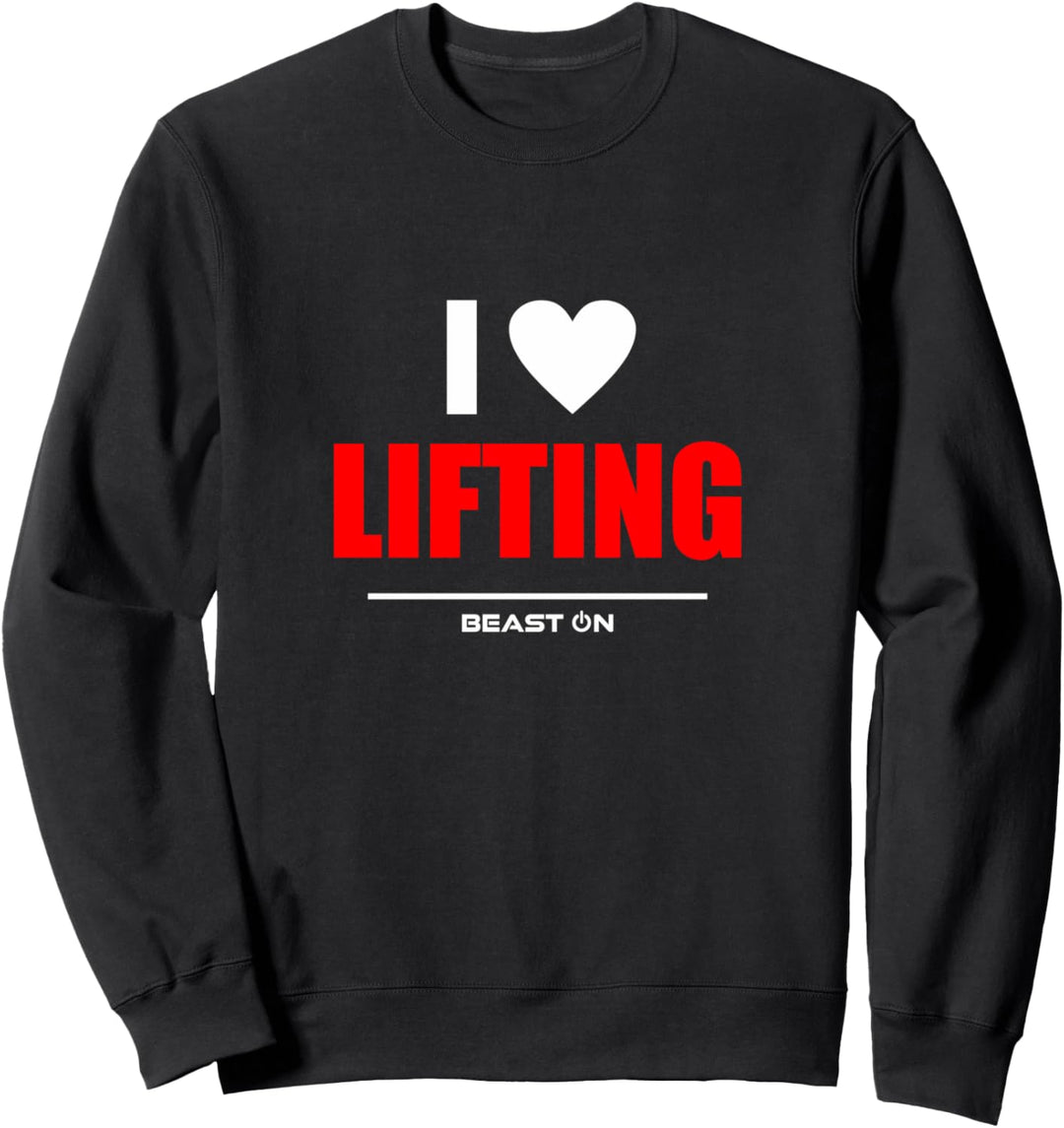 I Love Lifting Red Gym Workout Fitness Bodybuilding Gewinne Sweatshirt