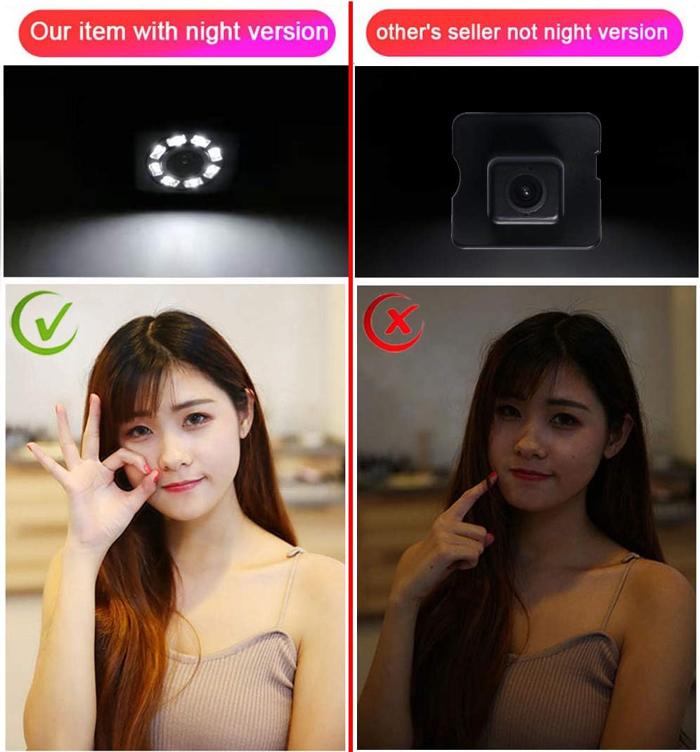 8 LEDs Nachtsicht 1280 * 720 Pixel 1000TV Linien Super HD Griffleiste Kamera Einparkhilfe wasserdich