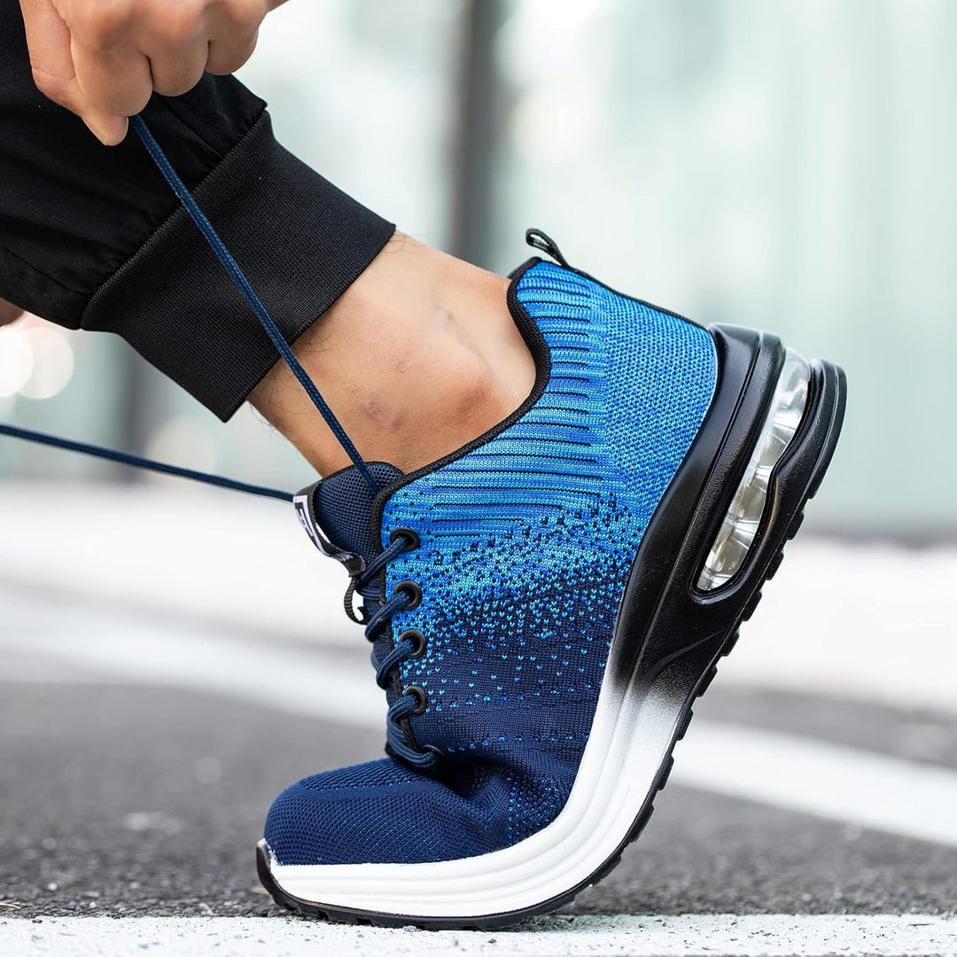 Baofular Arbeitsschuhe Herren Sicherheitsschuhe Damen Leicht Sportlich Stahlkappenschuhe rutschfest