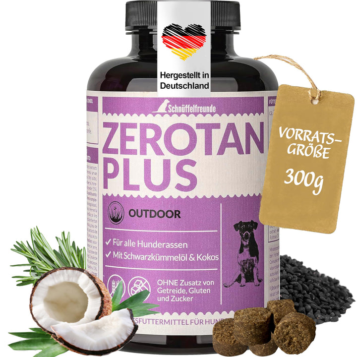 Schnüffelfreunde Zerotan Plus I Mit Schwarzkümmelöl und Kokosöl - Snack für Hunde (300g - ca. 360 St