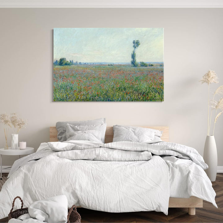 Printed Paintings Leinwand (80x60cm): Claude Monet - Mohnfeld 80x60 cm, 80x60 cm