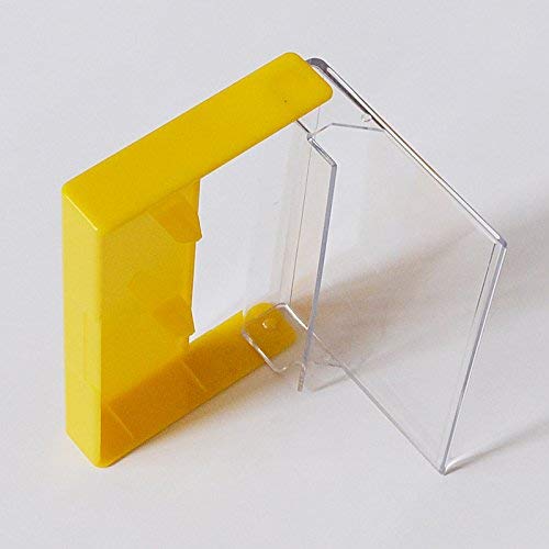 Musik-Cassettenhüllen, MC-Kassetten-Archiv Hüllen, transparent-gelb (10 Stück)