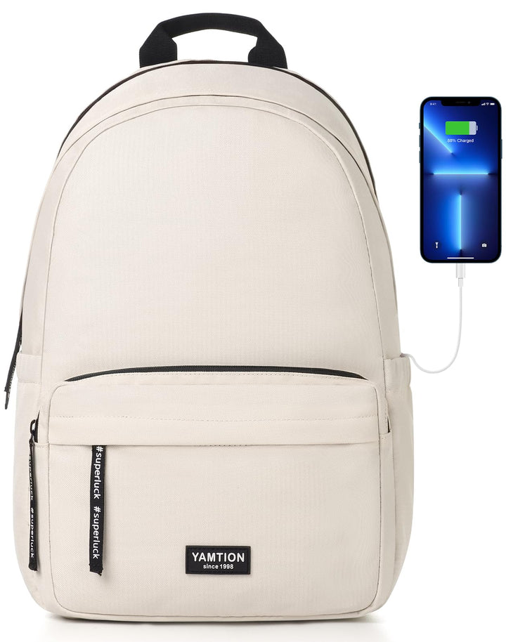 YAMTION Schulrucksack Mädchen Schultasche Damen mit 15.6 Zoll Laptopfach,Rucksack Studium Schule Uni