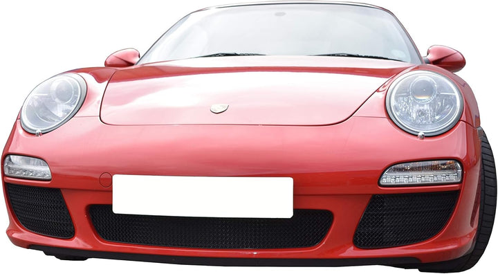 Zunsport Kompatibel mit Porsche Carrera 997.2 C2 + C2S – vorderer Grillsatz - Schwarz (2009-2012)