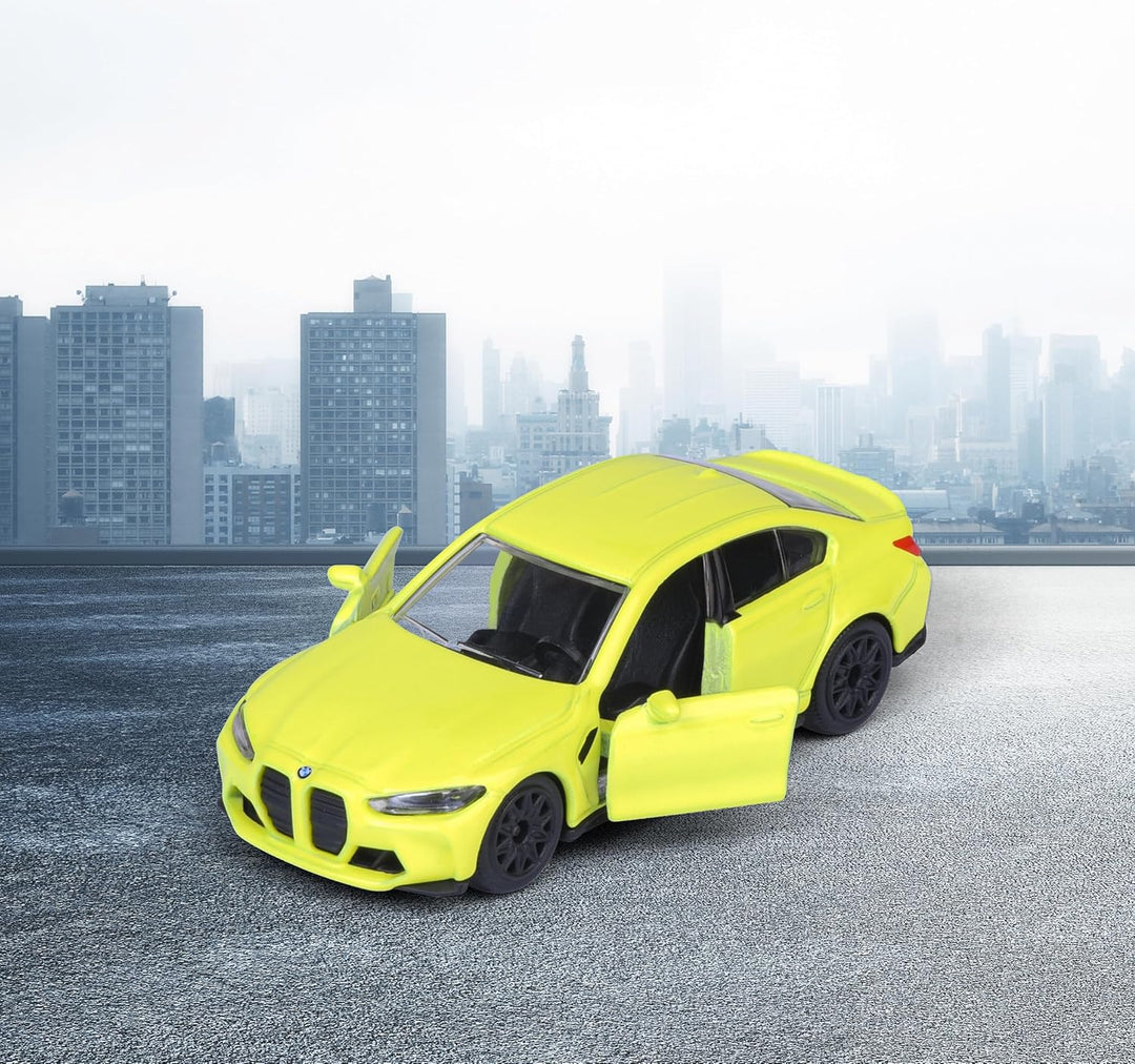 Majorette BMW Showroom Spielset mit Auto - Spielgarage mit Drehscheibe, Schiebefenster, Tor & Waschs