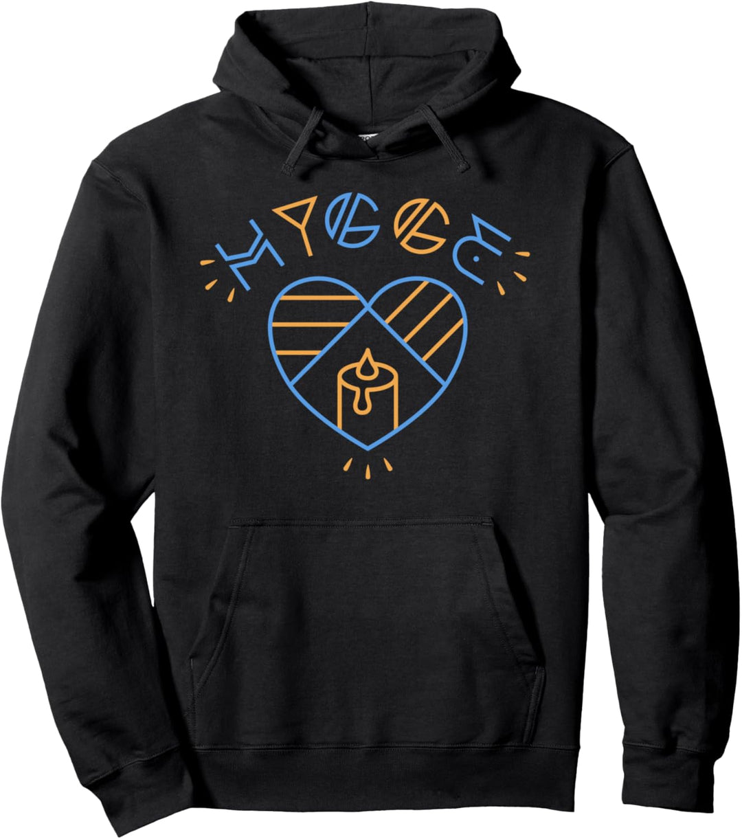 Dänische Hygge Herz Kerze Winter Gemütlich Pullover Hoodie