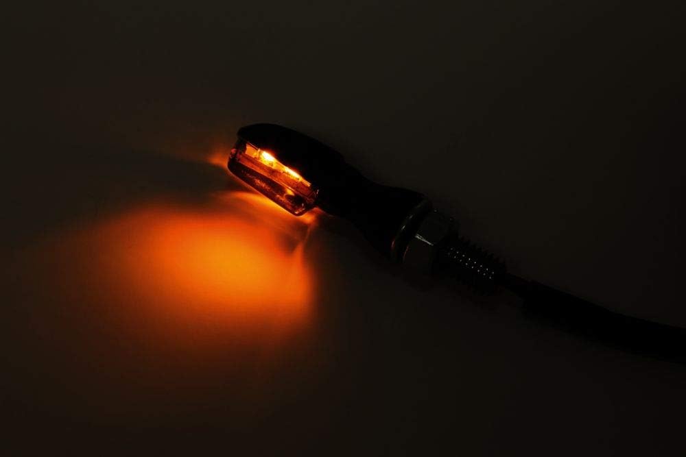 SHIN YO LED-Blinker Spark/Schwarz/getönt, elektrisches geprüftes Paar (bitte länderspezifische Recht
