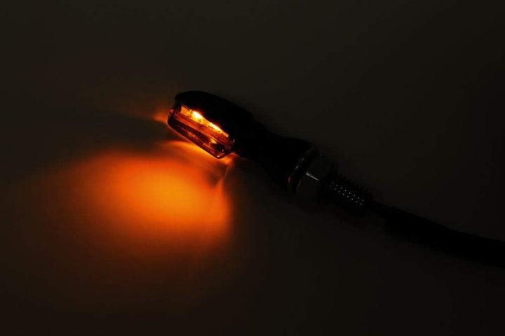 SHIN YO LED-Blinker Spark/Schwarz/getönt, elektrisches geprüftes Paar (bitte länderspezifische Recht