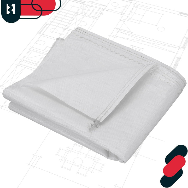 KOTARBAU® 20er Set PP Gewebesäcke 65x105cm 50kg Schwerlast-Gewebesack Weiss 20er Set 65x105cm Weiss,