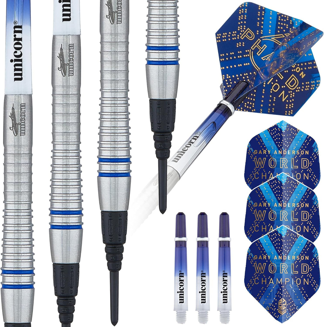 Unicorn Weltmeister Natur Darts 20 g blau, 20 g blau