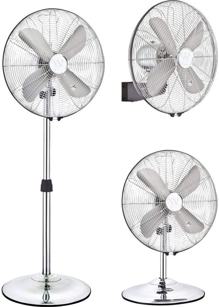 Westinghouse Lighting Silver Stream/ 40 cm, 3in1 Portable Ventilator, Installation als Tisch-, Stand