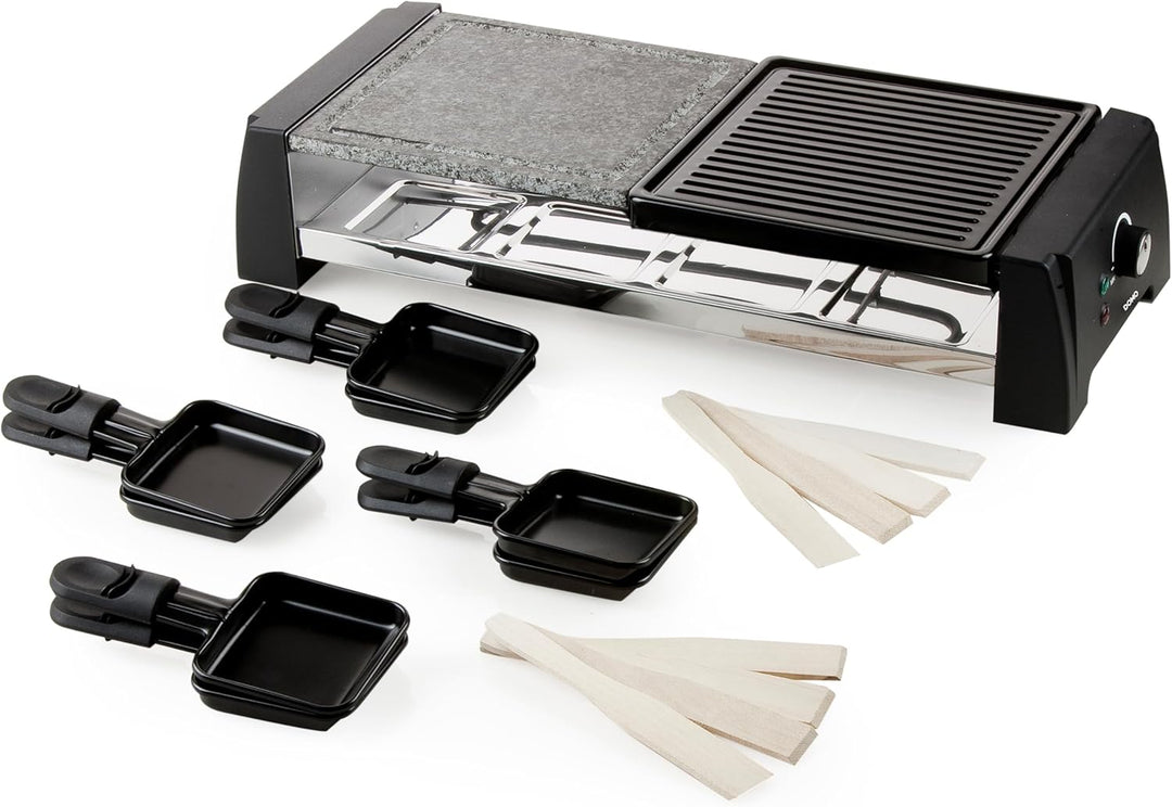 DOMO DO9190G Raclette/Steingrill, Kunststoff, 8
