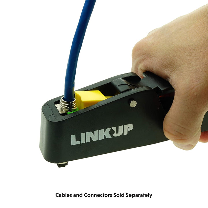 LINKUP - Easy Press Connector Tool für LINKUP Cat8/Cat6A RJ45 Geschirmte Druckguss-Metall Easy Field
