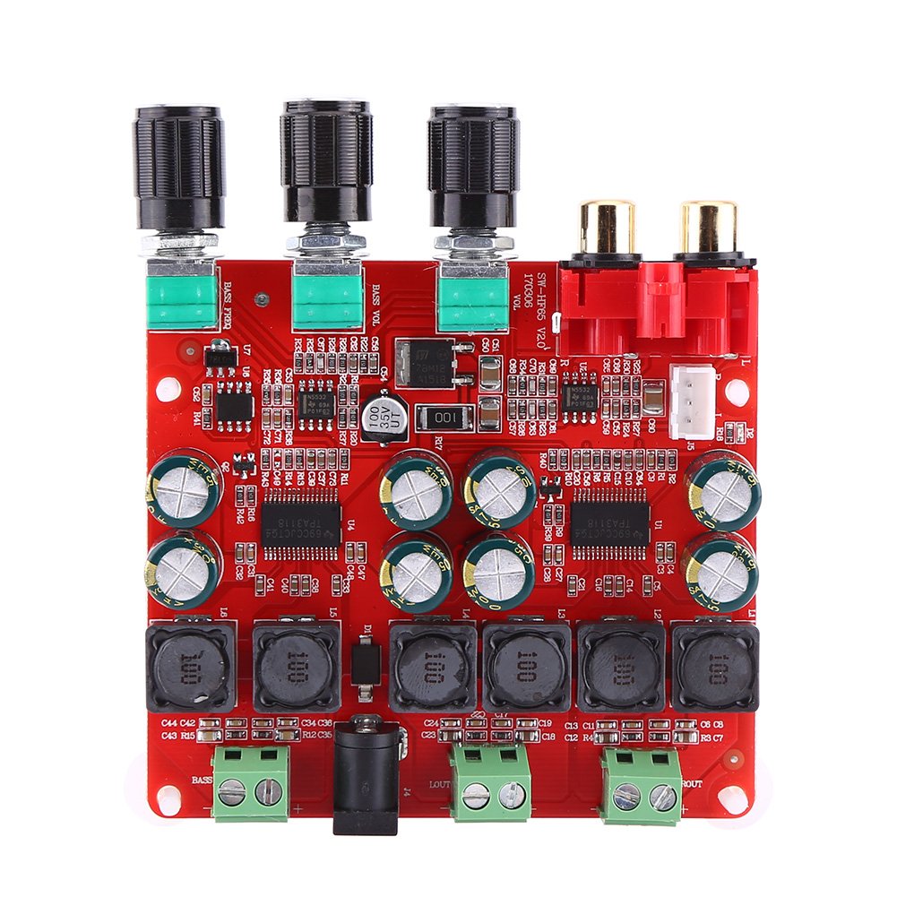 TPA3118 2.1-Kanal Audioverstärkerplatine Gleichstrom 12V-26V 30W+30W+60W Digitale Subwoofer-Leistung