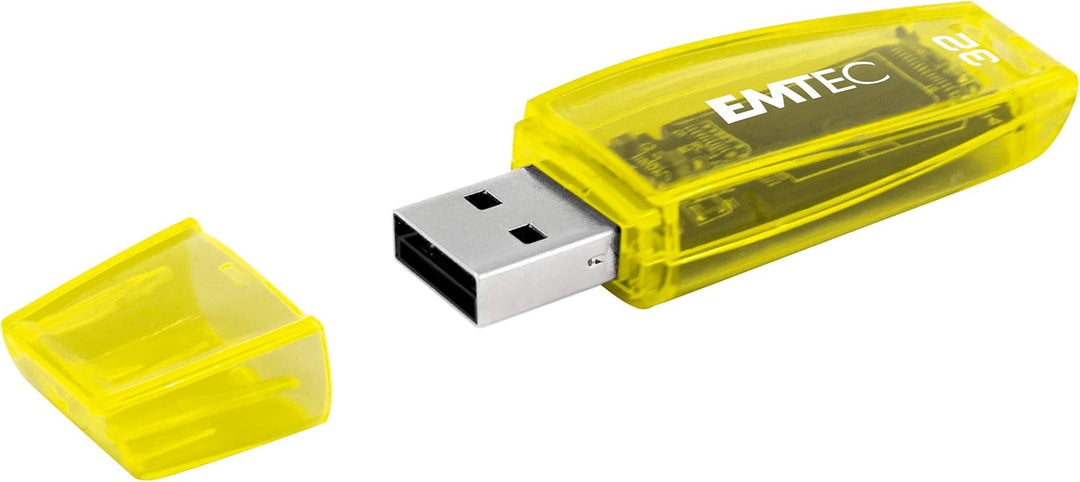 EMTEC USB-Stick 2.0 C410, Flash-Laufwerk 32 GB, Lesung 5 MB/S, Schreiben 15 MB/S, kompatibel mit USB