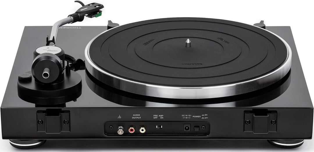 Thorens Plattenspieler TD 204 Hochglanz Schwarz