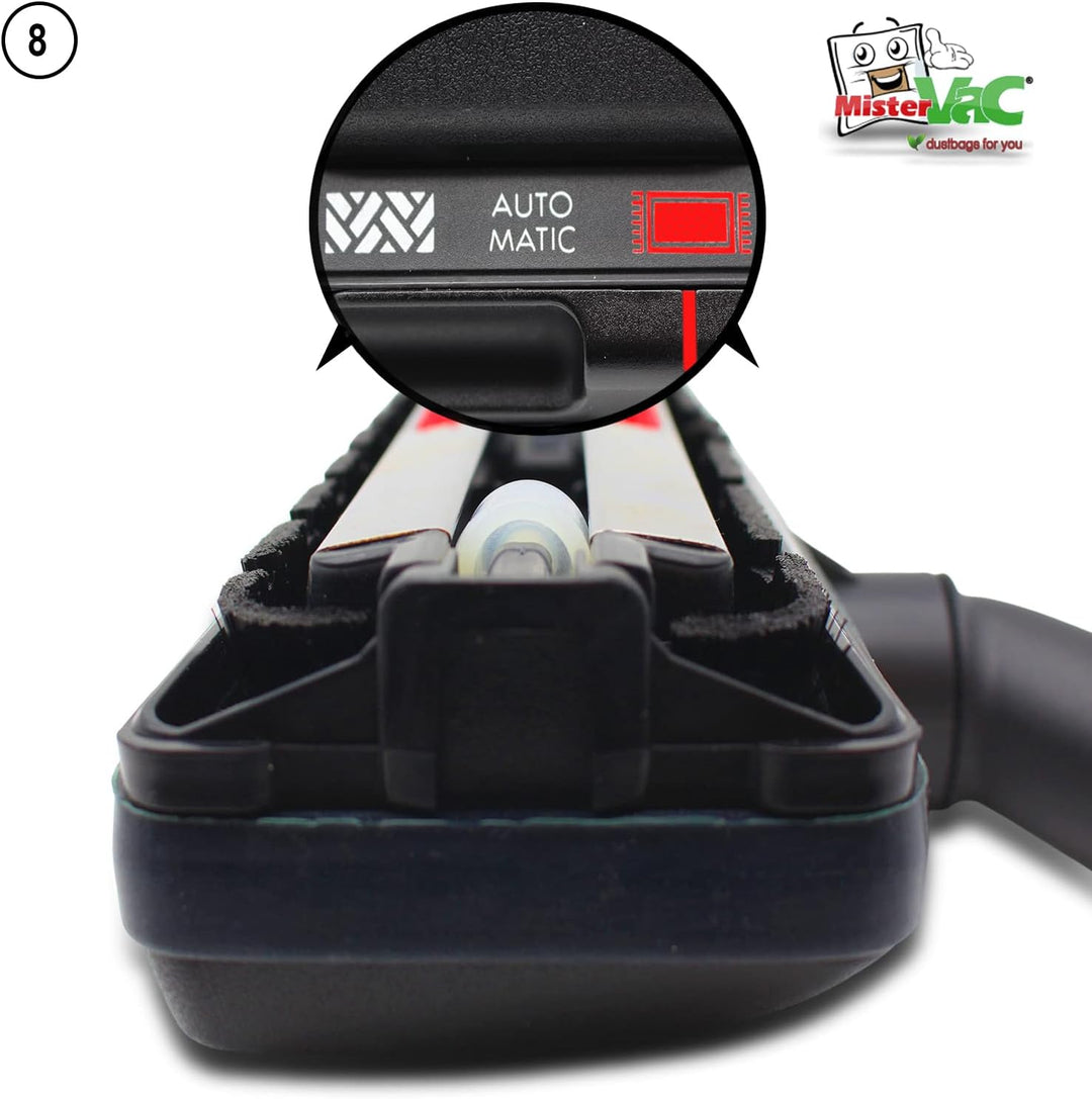 MisterVac Staubsaugerdüse Bodendüse Automatikdüse Ersatzdüse kompatibel mit AEG VX8-2 Öko,X SILENCE