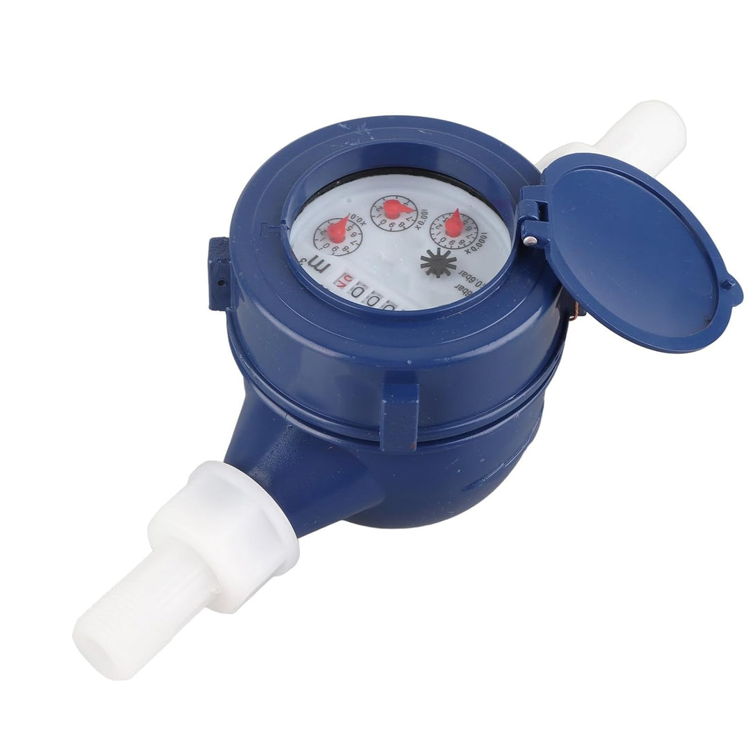 Wasserzähler DN15 Garden Home Kunststoff Kaltwasserzähler Single Water Nasstisch Messwerkzeug für Ga