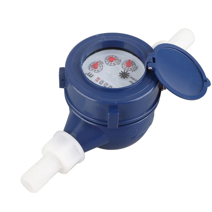 Wasserzähler DN15 Garden Home Kunststoff Kaltwasserzähler Single Water Nasstisch Messwerkzeug für Ga