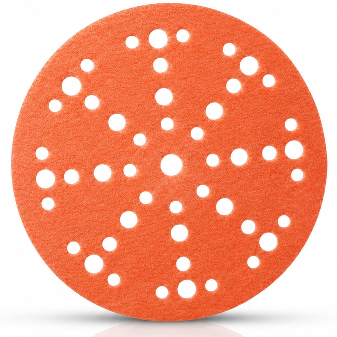 Papier Schleifscheiben 150mm Klett Orange 49-Loch K800 Holz/Auto | Langlebige Schleifscheiben mit Pa