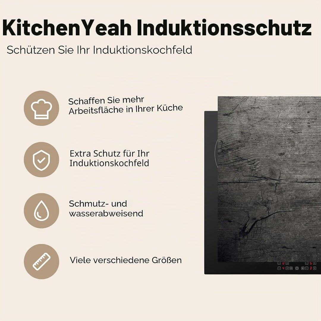 Herdabdeckplatte Einteilig Induktionsmatte Küche Abdeckung Ceranfeld Herd Abdeckplatte Deko Vinyl Ma