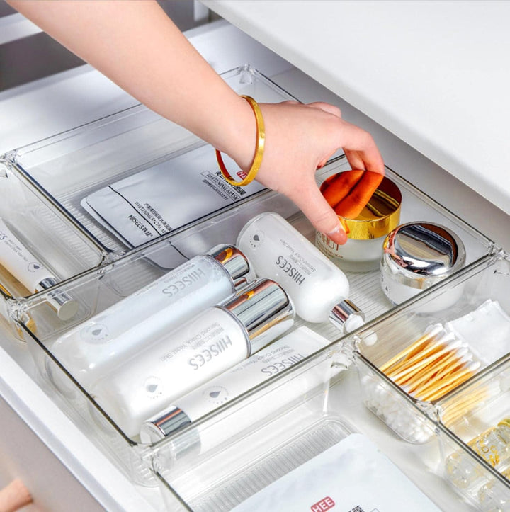 YIHAOBOX 16 Stücke Schubladen Ordnungssystem, Organizer Ordnungssystem mit 5 Schublade Grössen, Anti
