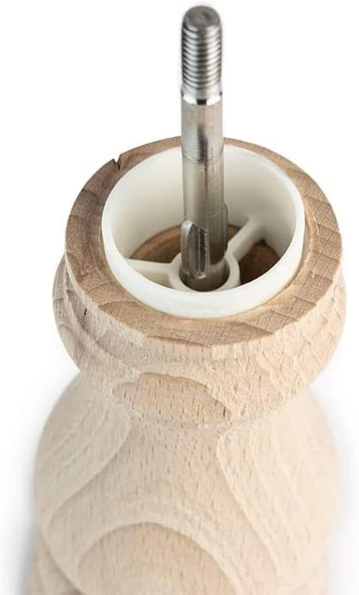 PEUGEOT - Salzmühle Paris Nature 12 cm + Alpensalz - Klassische Mahlgradeinstellung - Aus recyceltem