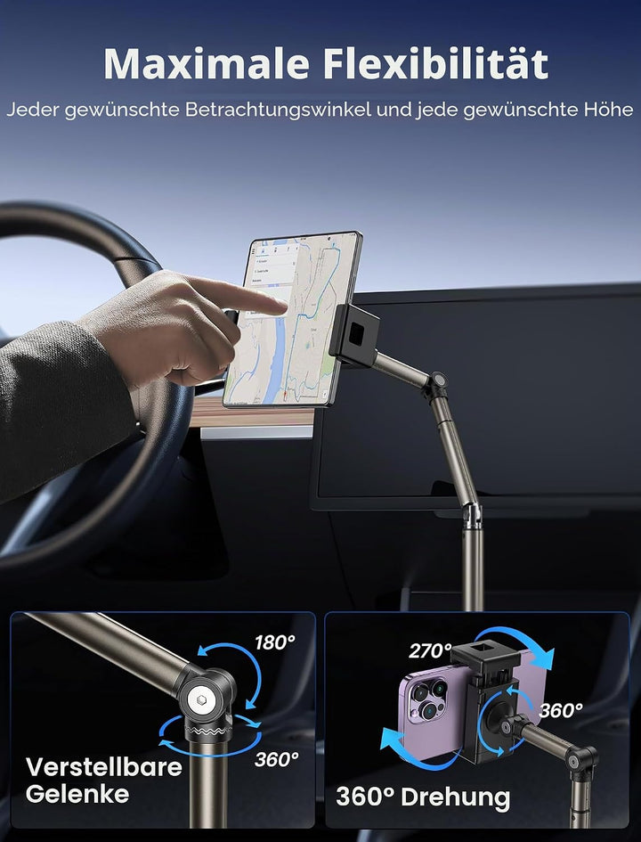 JSAUX Handyhalterung Auto Getränkehalter für Auto KFZ, Multi-verstellbar Ultra-Stabil Handy Halterun
