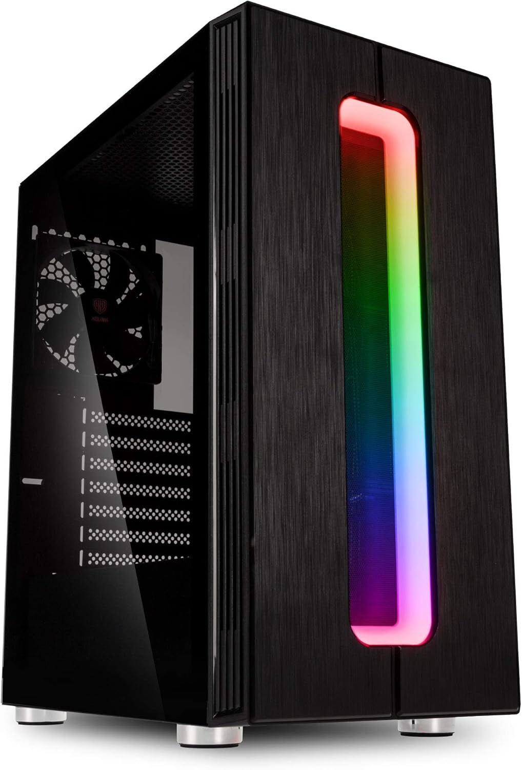 KOLINK Nimbus Midi-Tower ATX RGB Gehäuse, Computergehäuse, PC Hülle, PC Case, PC Gehäuse für Wasserk