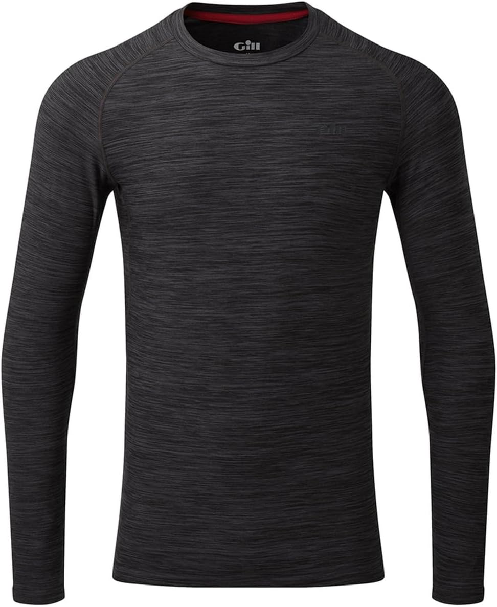 Gill Mens Crew Neck Basisschicht für das Segeln und Skifahren - Esche - Leichte thermische Materiali