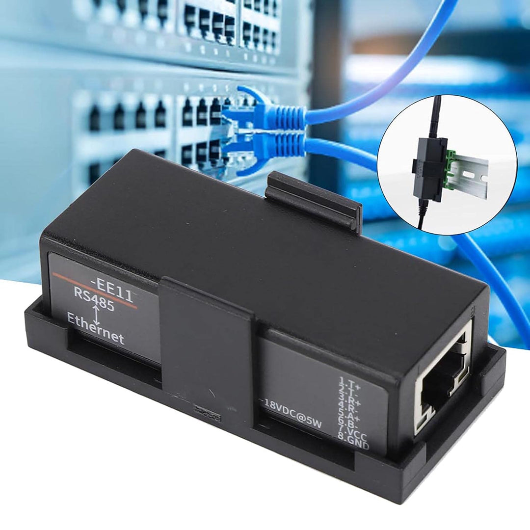 Fafeicy HF7121 RS485 Serial Server Kommunikationsmodul, Ethernet Serial Server, mit 5-36 VDC, für Et