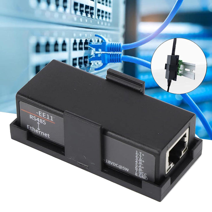 Fafeicy HF7121 RS485 Serial Server Kommunikationsmodul, Ethernet Serial Server, mit 5-36 VDC, für Et
