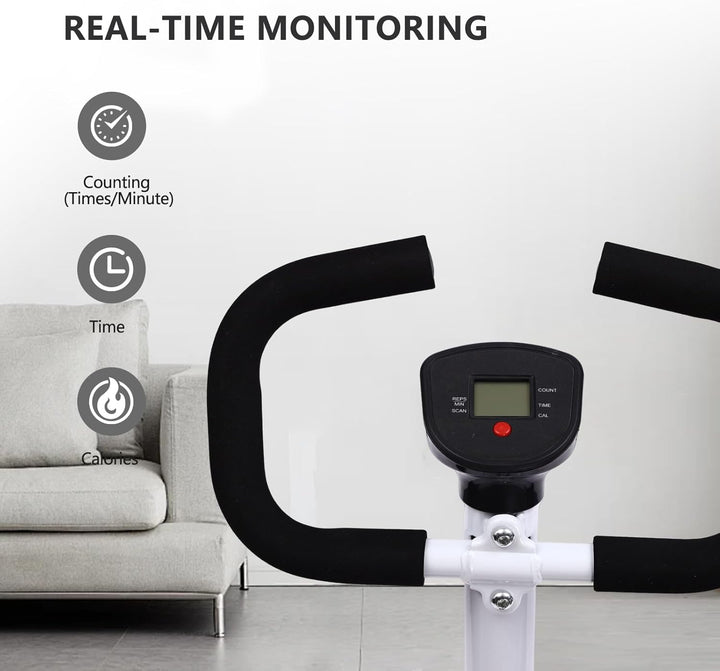 Fitness Stepper, HöHenverstellbar üBung Stepping Machine Mit Lenker,Zuhause Treppensteiger Fitnessge