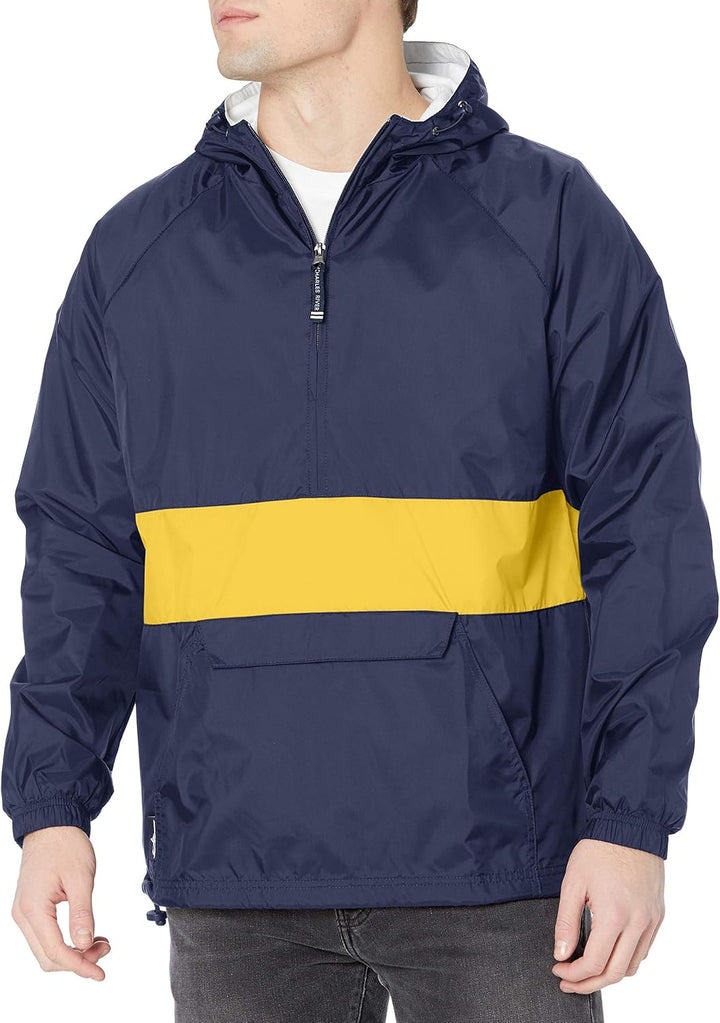 Charles River Apparel Damen Wind & Water-Resistant Pullover Rain Jacket (Reg/EXT Sizes) Windbreaker
