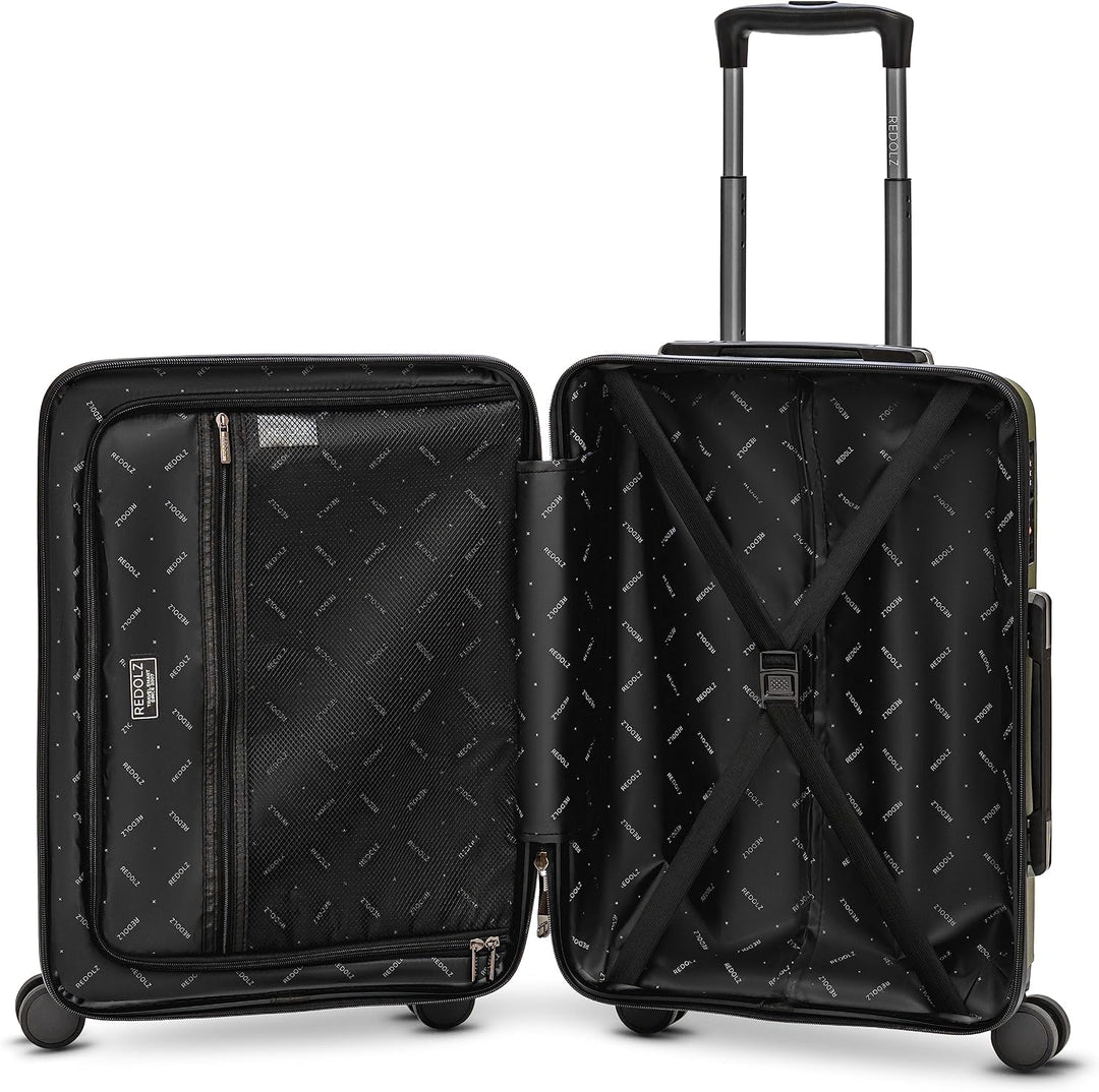 REDOLZ Hartschalen Kabinen-Koffer | Kleiner Trolley 38 x 20 x 55 cm aus hochwertigem, leichtem Polyp